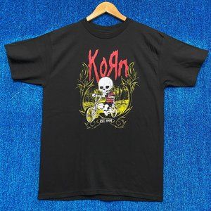 Korn Punk Skeleton Lowrider Bike 1993 Rock Tee M